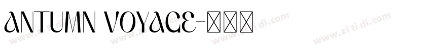 ANTUMN VOYAGE字体转换